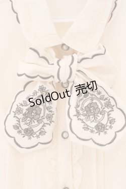 画像2: axes femme / 刺繍リボンブラウス L アイボリー O-26-02-17-025-AX-BL-IG-OS