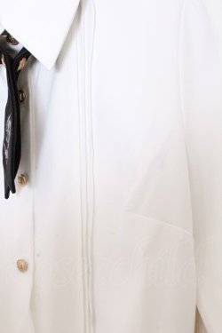 画像2: Amavel / Historical Butler クロスタイブラウス F シロ O-26-02-18-030-CA-BL-OW-OS