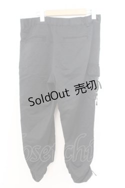 画像2: axes femme / サテンカーゴギャザーパンツ M クロ O-26-02-18-033-AX-PA-IG-ZT106