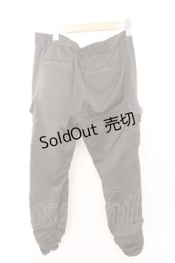 画像2: axes femme / サテンカーゴギャザーパンツ L カーキグリーン O-26-02-18-034-AX-PA-IG-ZT106