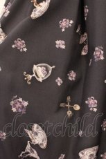 画像2: Enchantlic Enchantilly / すみれのお茶会エレガントスカート  クロ O-26-02-18-037-LO-SK-OW-OS (2)