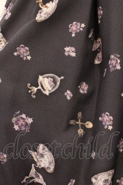 画像2: Enchantlic Enchantilly / すみれのお茶会エレガントスカート  クロ O-26-02-18-037-LO-SK-OW-OS