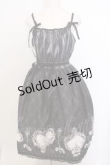 Enchantlic Enchantilly / トランプティータイム シャンタンジャンパースカート  クロ O-26-02-18-040-LO-OP-OW-OS