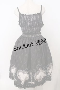 画像3: Enchantlic Enchantilly / トランプティータイム シャンタンジャンパースカート  クロ O-26-02-18-040-LO-OP-OW-OS