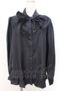 Enchantlic Enchantilly / ノーブルリボンタイブラウス  ネイビー O-26-02-18-042-LO-BL-OW-OS