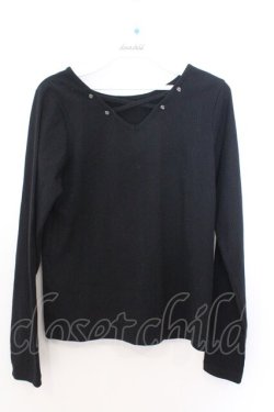 画像1: axes femme / クロステレコカットソー M クロ O-26-02-18-043-AX-TO-OW-OS