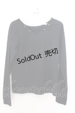 画像1: axes femme / クロステレコカットソー M クロ O-26-02-18-043-AX-TO-OW-OS