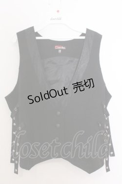 画像1: Qutie Frash / サイドベルトジレ L ブラック O-26-02-18-044-QU-TO-OW-OS