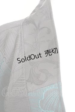 画像3: Qutie Frash / 着物ロングカーデ  ブラック×グリーン O-26-02-18-046-QU-TO-OW-OS