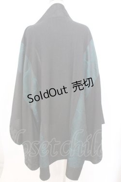 画像4: Qutie Frash / 着物ロングカーデ  ブラック×グリーン O-26-02-18-046-QU-TO-OW-OS