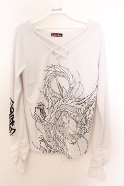 画像1: Qutie Frash / クロスインナーT  ホワイト O-26-02-18-047-QU-TO-OW-OS