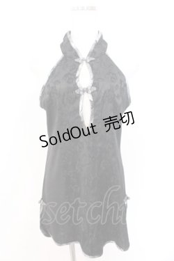 画像1: Qutie Frash /  チャイナチュニック  ブラック O-26-02-18-051-QU-TO-OW-OS