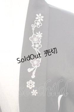 画像2: Amavel / 手まり遊びとシマエナガ和風羽織 F クロ O-26-02-18-055-CA-TO-OW-OS