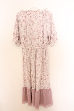 画像3: axes femme / マリンプリントリラックスワンピース F ピンク O-26-02-18-058-AX-OP-OW-OS