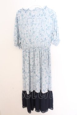 画像3: axes femme / マリンプリントリラックスワンピース F ブルー O-26-02-18-059-AX-OP-OW-OS