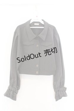 画像1: axes femme POETIQUE / バックプリーツブルゾン  グレー O-26-02-18-1036-AX-JA-IG-OS