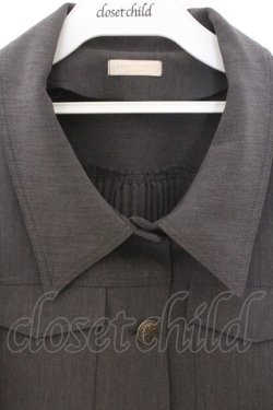 画像2: axes femme POETIQUE / バックプリーツブルゾン  グレー O-26-02-18-1036-AX-JA-IG-OS