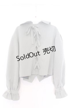 画像3: axes femme POETIQUE / レースアップボリューム袖ジャケット M グリーン O-26-02-18-1037-AX-JA-IG-OS