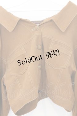 画像2: axes femme POETIQUE / バックレースアップジャケット  キャメル O-26-02-18-1040-AX-JA-IG-OS