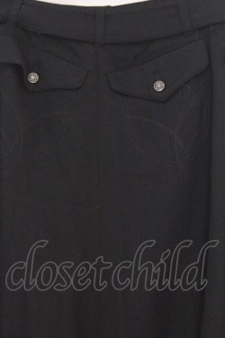 画像3: INGEBORG / ベルト付きロングスカート S クロ O-26-02-18-1046-LO-SK-IG-OS