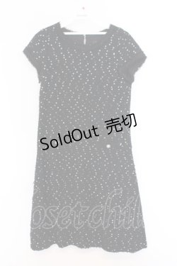 画像1: INGEBORG / 花スパンコールワンピース 9 クロ O-26-02-18-1048-LO-OP-IG-OS