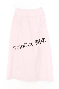 画像1: INGEBORG / 刺繍羊皮スカート  ピンク O-26-02-18-1051-LO-SK-IG-ZT0220D