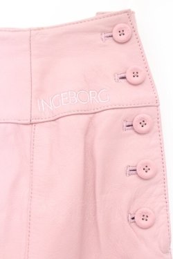 画像2: INGEBORG / 刺繍羊皮スカート  ピンク O-26-02-18-1051-LO-SK-IG-OS
