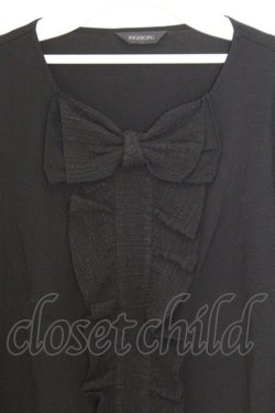 画像2: INGEBORG / リボン配色カットソー  クロ O-26-02-18-1054-LO-TO-IG-OS