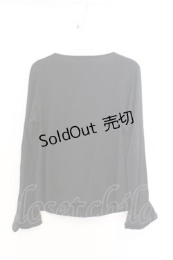 画像3: INGEBORG / リボン配色カットソー  クロ O-26-02-18-1054-LO-TO-IG-ZT626