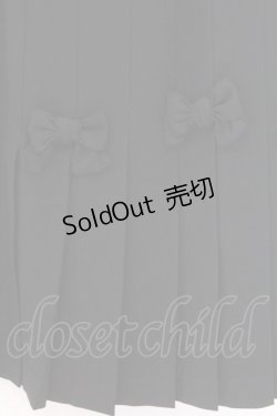 画像2: KANEKO ISAO / リボンプリーツスカート  クロ O-26-02-18-1056-EL-SK-IG-OS