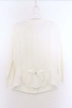 画像3: INGEBORG / カメリアプリントパールボタンカーディガン 3(9号) オフシロ O-26-02-18-1060-LO-TO-IG-OS