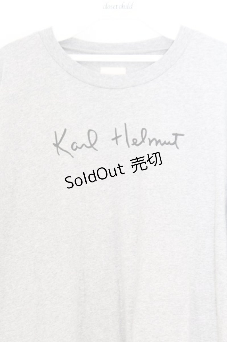 画像2: Karl Helmut / 2025KARL HELMUT HAPPY SET Tシャツ 4 グレー O-26-02-18-1061-EL-TO-IG-ZT625 (2)