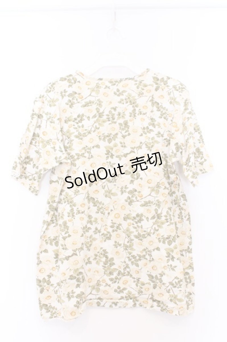 画像3: PINK HOUSE / いぬいばら柄Tシャツ  生成り O-26-02-18-1063-LO-TO-IG-ZT626 (3)