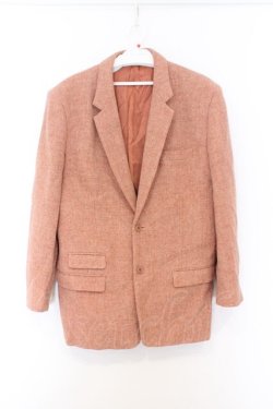 画像1: MEN'S KANEKO ISAO / ハリスツイード ジャケト  ピンク O-26-02-18-1065-PU-JA-IG-OS