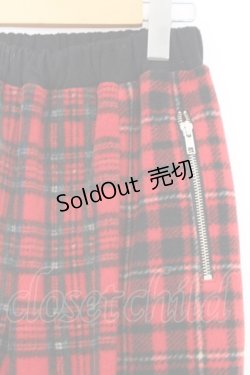 画像2: Candy Stripper / FLUFFY CHECK パンツ 2 レッド O-26-02-18-1066-PU-PA-YM-OS