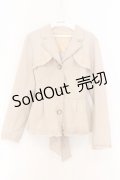 axes femme / ペプラムショートトレンチコート M ベージュ O-26-02-18-1069-AX-JA-OW-ZT0220C