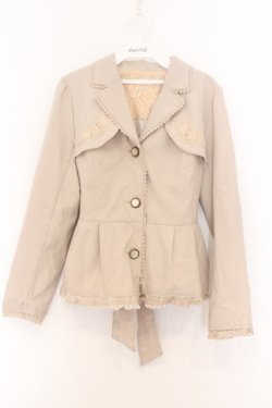 画像1: axes femme / ペプラムショートトレンチコート M ベージュ O-26-02-18-1069-AX-JA-OW-OS