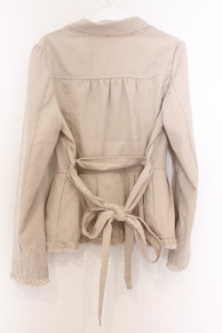 画像3: axes femme / ペプラムショートトレンチコート M ベージュ O-26-02-18-1069-AX-JA-OW-OS