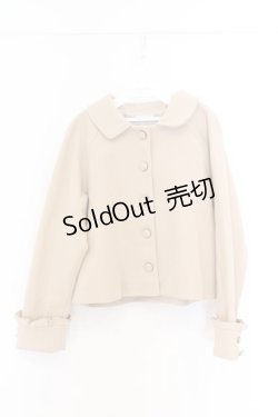 画像1: axes femme / 袖フリルピーコート F ベージュ O-26-02-18-1072-AX-CO-IG-ZTC039