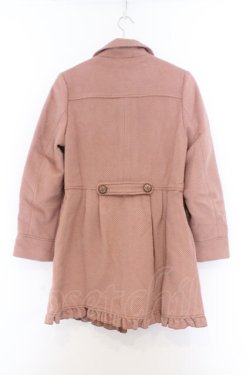 画像3: axes femme / レース配色丸襟コート  ピンクベージュ O-26-02-18-1074-AX-CO-IG-OS