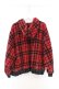 画像3: Candy Stripper / FLUFFY CHECK ZIP UP HOODIE パーカー 2 レッド O-26-02-18-1075-PU-TO-YM-OS (3)