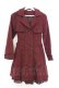 画像1: axes femme / ファー襟トレンチコート M ワイン O-26-02-18-1077-AX-CO-OW-OS (1)