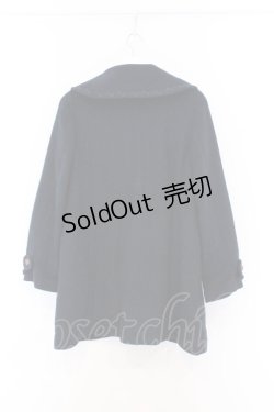 画像3: axes femme / 薔薇ボタン丸襟コート M ネイビー O-26-02-18-1078-AX-CO-OW-ZTC16