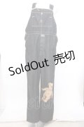 MEN'S KANEKO ISAO / くま刺繍デニムサロペット  クロ系 O-26-02-18-1010-PU-OP-IG-OS