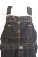 画像2: MEN'S KANEKO ISAO / くま刺繍デニムサロペット  クロ系 O-26-02-18-1010-PU-OP-IG-OS (2)