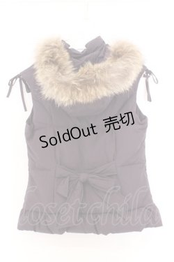 画像3: INGEBORG / たぬきファーダウンベウスト  パープル O-26-02-18-1085-LO-JA-IG-OS