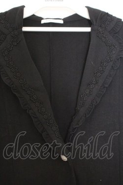 画像2: axes femme / 裾レース使いカットジャケット M クロ O-26-02-18-1088-AX-TO-OW-OS