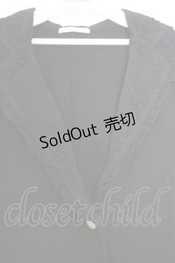 画像2: axes femme / 裾レース使いカットジャケット M クロ O-26-02-18-1088-AX-TO-OW-ZT626