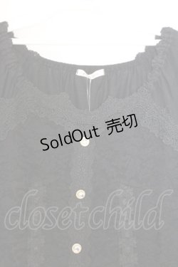 画像2: axes femme / 総レースビスチェ風プルオーバー M クロ O-26-02-18-1089-AX-TO-OW-ZT626