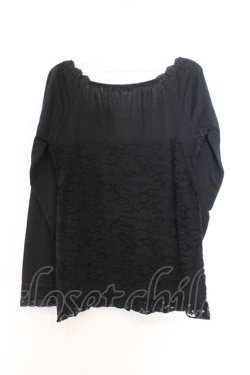 画像3: axes femme / 総レースビスチェ風プルオーバー M クロ O-26-02-18-1089-AX-TO-OW-OS